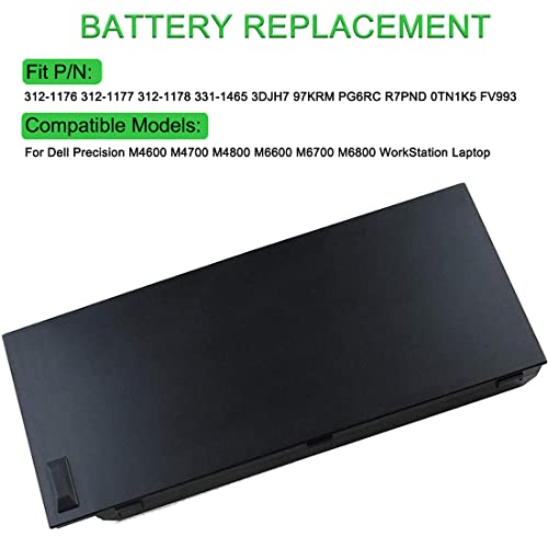 XITAIAN 11.1V 97Wh 9-Zelle FV993 R7PND X57F1