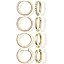 Gold-6mm-4pairs