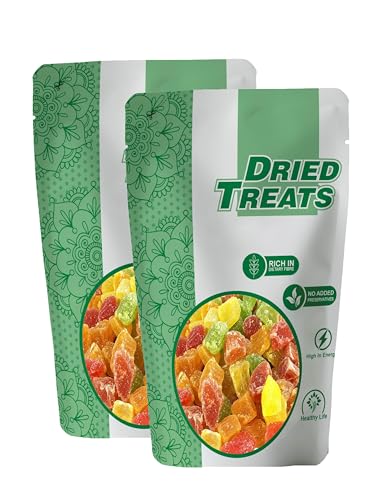 Image of Dried Treats Dried Fruits Nuts And Seeds (Dried Cocktail /Mix Fruits, 400G (2X200Gm))