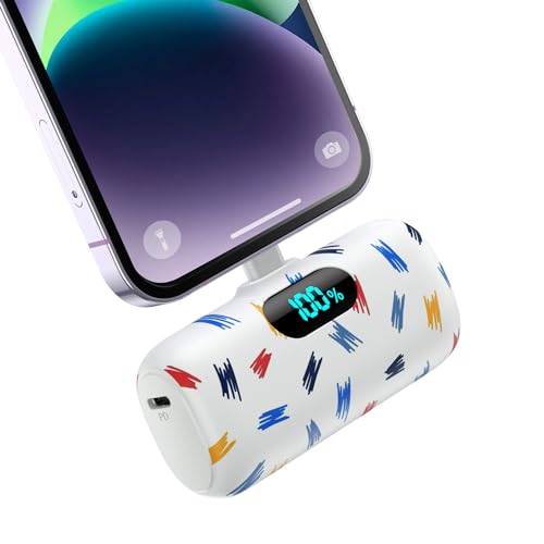 Small Portable Charger for iPhone,Upgraded 5000mAh PD Fast Charging Power Bank,Mini Battery Pack Backup Charger Compatible with iPhone 14/14 Pro Max/13/13 Pro/12 Pro/11/XS/XR/X/8/7/6-Blue