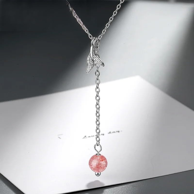 Collier argent véritable anti-allergie avec pendentif pierre de lune - 2