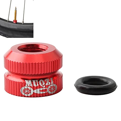 iBaste Tuerca de válvula Presta - Tuercas de vástago de válvula de Tubo Interior de Bicicleta - Accesorios para Bicicletas antióxido y anticorrosión con Junta tórica sellada Compatible con Todo Tipo Cover