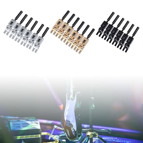 Tremolos Parts 6Pcs Roller Bridge Tremolos Saddles Guitar Bridge Tremolos Saddles Replacements Set