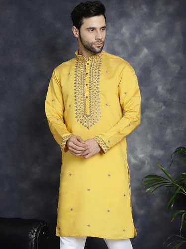 Image of Jompers Men's Sequins Embroidered Kurtas
