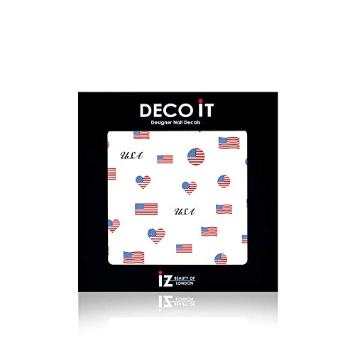 USA Flag Nail Decals/Stickers by iZ Beauty LDN
