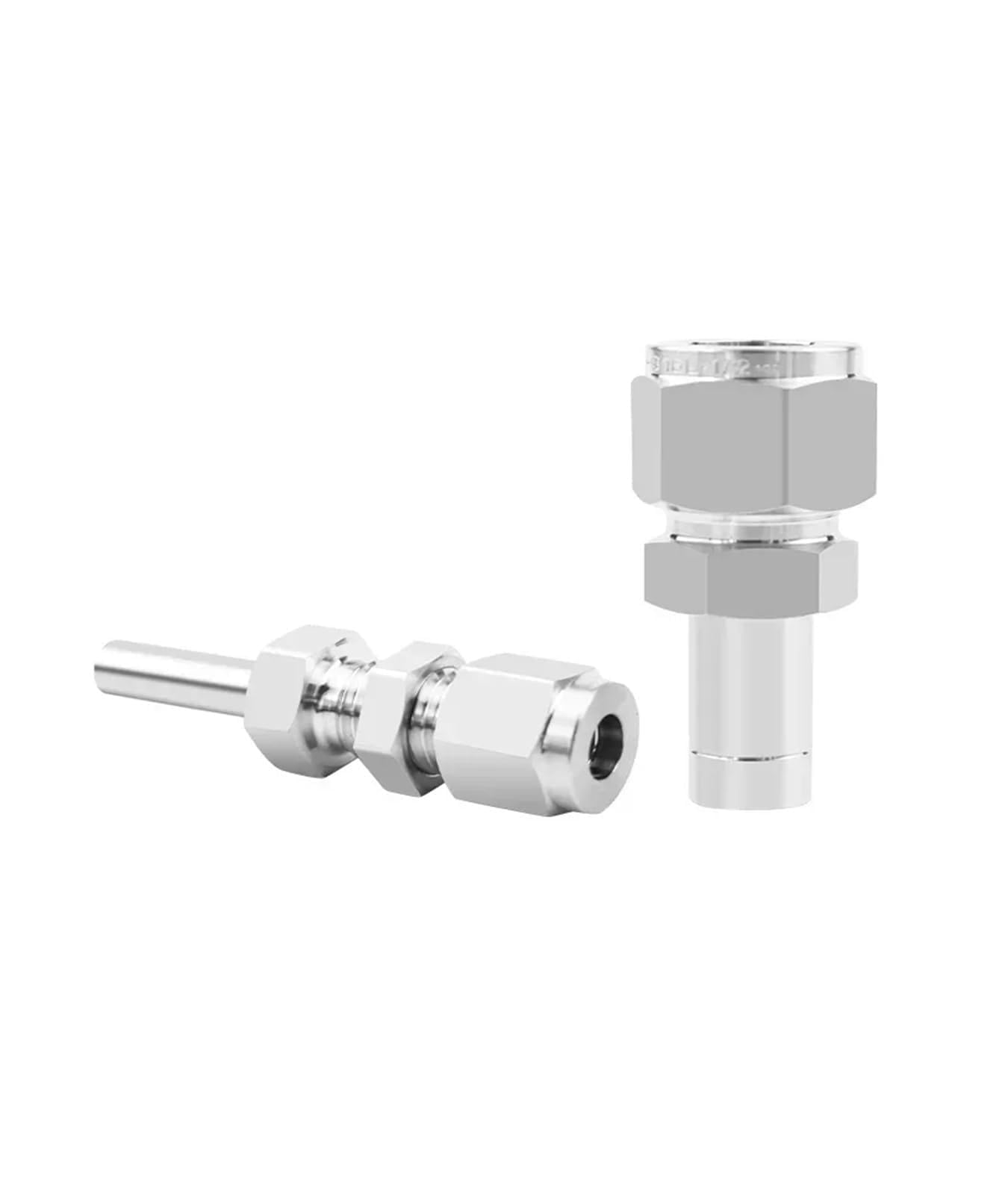 Conector de unión de alta precisión en acero inoxidable 304 para tubos de 6mm