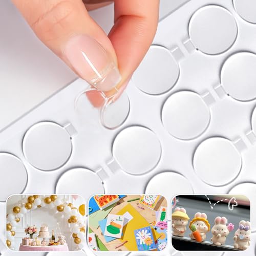 Versatile Double-Sided Adhesive dots Ideal for Making Posters car Toys DIY Crafts Decorations Party Balloons and More. (100 0.78IN-Diameter)