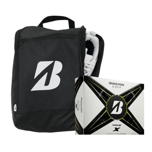 Bridgestone Golf Tour B X pour vos week-ends de tournoi avec sac de protection pour chaussures