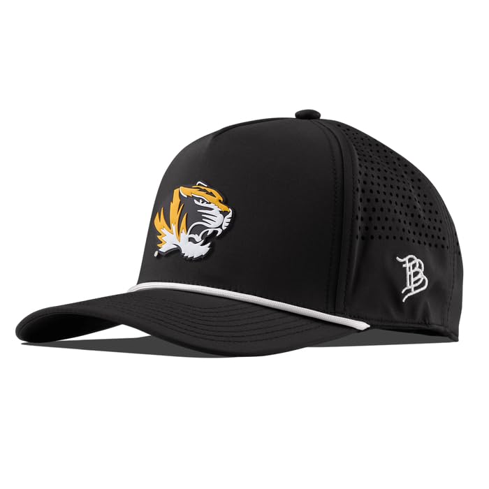 Branded Bills NCAA Mizzou Tigers Team Logo PVC Hat for Men | Baseball Cap