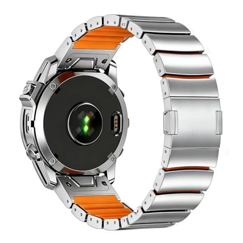 Synsing 26mm �`�^�� �N�C�b�N�t�B�b�g �r���v�o���h �n�C�u���b�h�V���R�����n�t�� Garmin Instinct 3 50mm/Fenix 8 51mm 22mm ���ԂȂ��o���h Fenix 8 47mm/E 47mm/Fenix 6 Pro