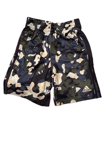 adidas Boy's Performance Core Camo AOP Shorts (Navy) (Medium)