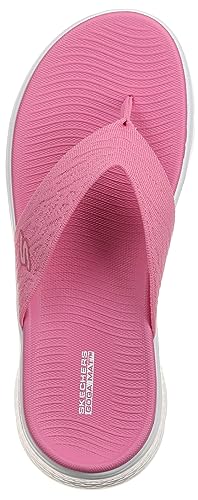 Skechers Women's GO WALK Flex Sandal - Splendor Flip-Flop, Pink, 8