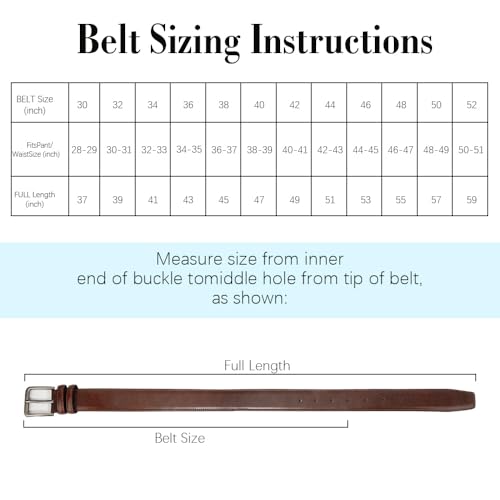 Gifts for Dad Mens Casual Leather Belt Husband Leather Belt for Men Personalized4