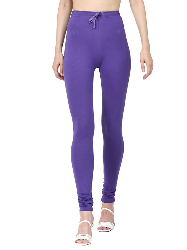 Image of Robinbosky Cotton Churidhar Leggings for Women - Stylish, Stretchable & Flattering Fit for All-Day Comfort