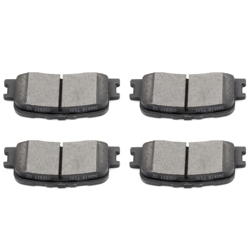 Image of ECCPP D885 4pcs Rear Ceramic Disc Brake Pad Set For Toyota Camry 2002-2006