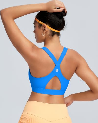 Image of RUNNING GIRL Sports Bra for Women High Support, Molded Cup High Impact Sports Bras with Sewn in Pads Workout Running Bra