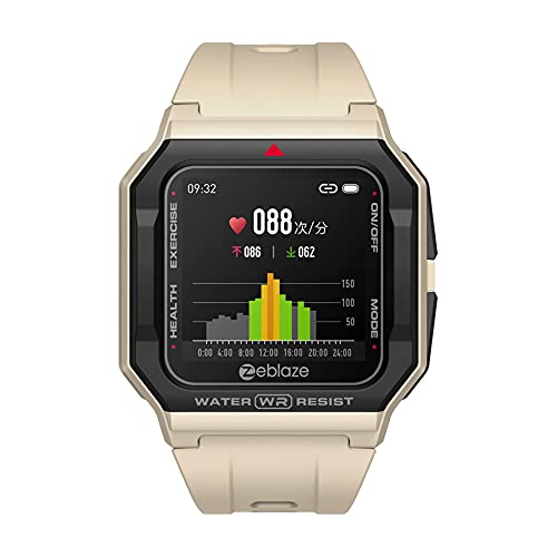 Smart Watch-Armbanduhr BT5.0 30m wasserdichter Fitness-Tracker-Uhr, kompatibel mit Android IOS SmartWatches-Khaki Cover