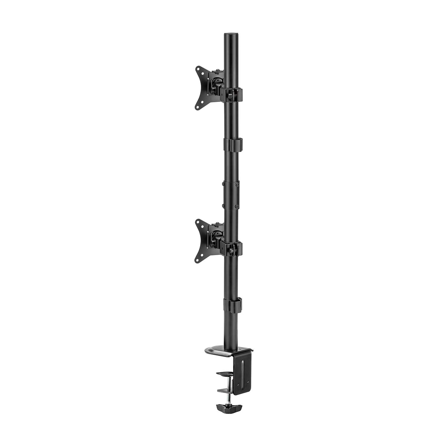 AISENS - DT32TSR-229 - Soporte de Mesa Eco Giratorio e Inclinable para 2 Monitor/TV 9Kg de 17-32, Negro