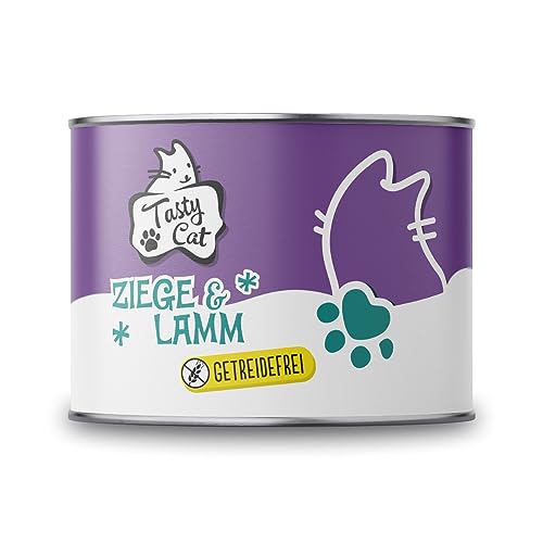 Tasty Cat Nassfutter für Katzen Ziege & Lamm 6 x 200g. | getreidefrei | zuckerfrei