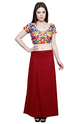 Image of Pistaa combo of 3 Women's Cotton Best Indian Readymade Inskirt Saree petticoats