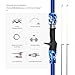 SOUUXIU Kids Fishing Rod 64.9‘’/165cm Telescopic Portable Spinning Rod 5-Section Fishing Pole Lightweight for Saltwater/Freshwater Fishing
