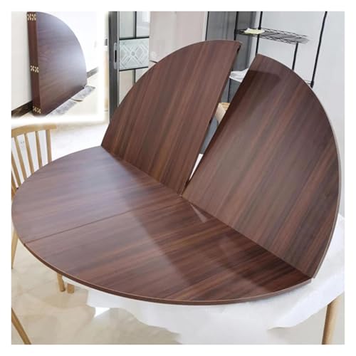 Plateau de table rond en bois 120 cm surface de remplacement pliable