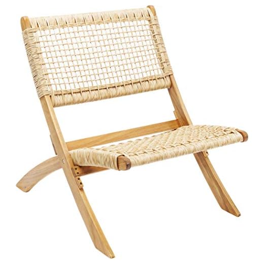 Kare Design Sillón plegable Copacabana, jardín, blacon,comedor, Ratán, Beige