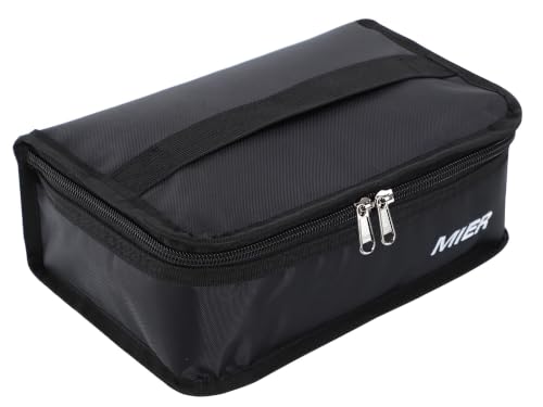 MIER Mini-Kühltasche 3L Lunchbag Lunchtasche für Lunchbox Schwarz