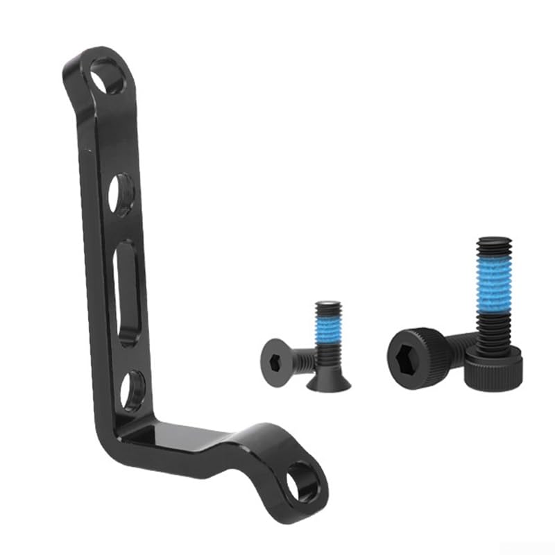 Bike Post to Flat Mount Adapter, Disc Brake Mount Adaptor, 34mm Hole Distance, Caliper Mount Adapter Brake Bracket Converter, for 160mm/180mm Disc with Bolts(160MM)