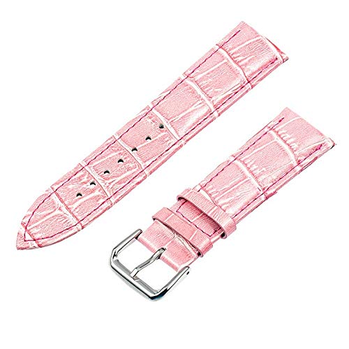 Bracelet de montre cuir 20 mm noir avec outil et barres de ressort