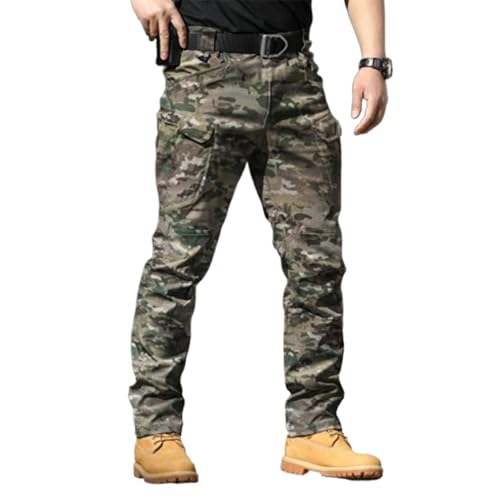Flexcamo - Tactical Waterproof Pants, Flex Camo Cargo Pants for Men, Flexcamo Tactical Pants (Jungle,Large)