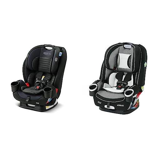 Graco TriRide 3 in 1 Car Seat | 3 Modes of Use from Rear Facing to Highback Booster Car Seat, Clybourne & 4Ever DLX 4 in 1 Car Seat, Infant to Toddler Car Seat, 20×21.5×24 Inch (Pack of 1)