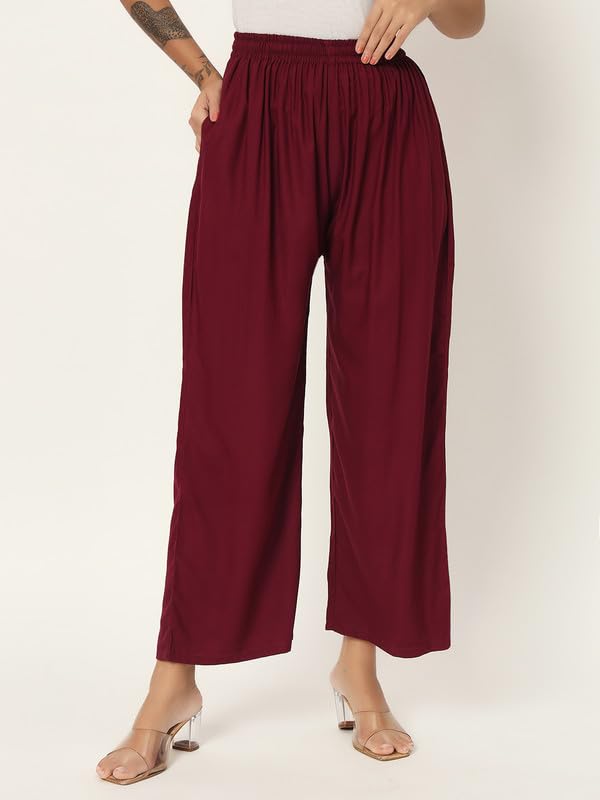 Image of Soft Colors Relaxed Fit Pocket Palazzo