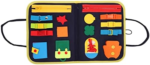 Pilipane Dementia Products for Elderly,Fidget Blanket, Sensory Activity Blanket Anxiety Relief Intelligence Development Multiuse Basic Skills Sensory Board for The Elderly Kid