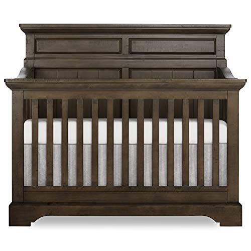 Evolur Empire 5-In-1 Convertible Crib In Distressed Timber With Free Mattress #TOP12