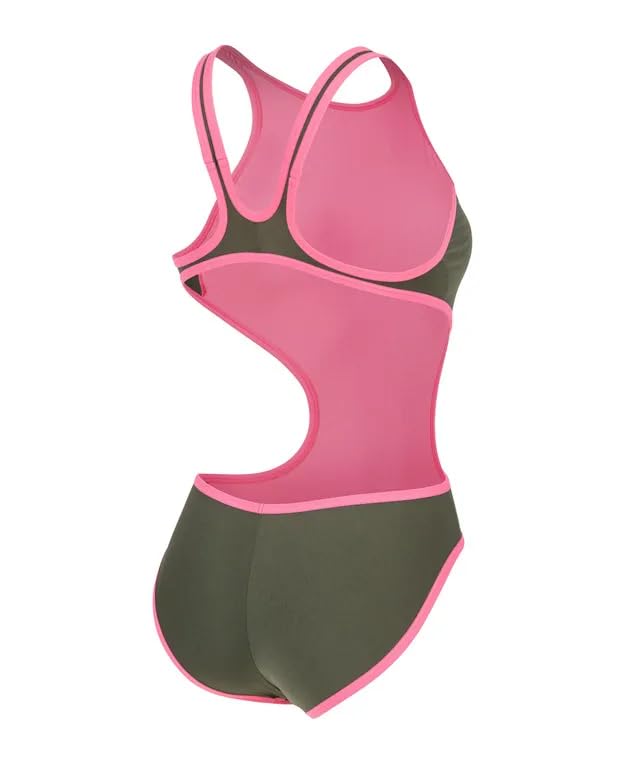 ARENA Costume Donna One Big Logo Costume Intero Piscina Verdone Taglia 38 ITA