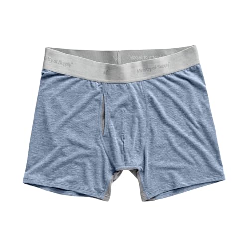 Ministry of Supply Men's Composite Merino Boxer Brief, 44% More Breathable. Soft & Comfortable than Cotton, Moisture Wicking