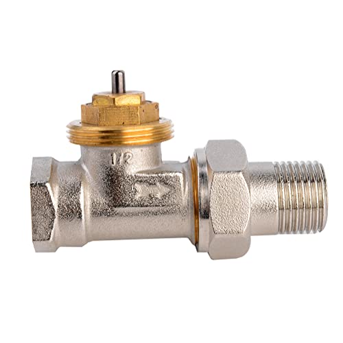 S SIENOC Thermostatventil Thermostatkopf Heizkörper Anschluß Set Verschraubung Passen (Durchgangventil 1/2)