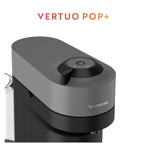 Image of Nespresso Vertuo Pop+ Coffee and Espresso Maker by Breville with Milk Frother, Dark Grey