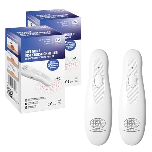 IEA Medical Insektenstichheiler USB-C Doppelpack, Stichheiler nach Insektenstichen, juckende Mückenstiche, Mückenstich Hitzestift, chemiefrei für die ganze Familie, Hitzestift