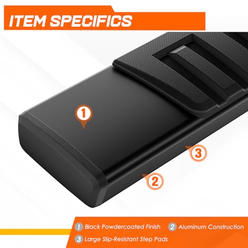 Estribos laterales de aluminio 6" para Silverado y Sierra miniatura 3