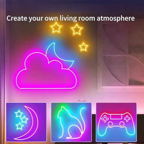 Tira de luces LED neón RGB USB 3 metros miniatura 6