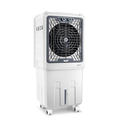 Image of Indo 48 L Air Cooler for Room, High-Speed Air Cooler 2250 RPM, Energy-Efficient 120W, Honeycomb Cooling Pads, Inverter-Compatible, Large Water Tank with Water Level Indicator | 1-Year Warranty