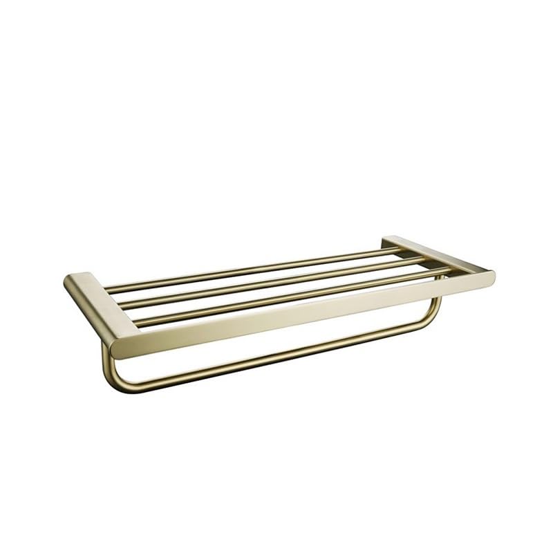 Colgante de baño oro cepillado juego accesorios de acero 6