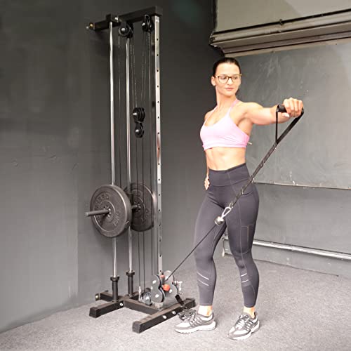 Train Hard Kraftstation mit Latzug Kabelzug Seilzug für Wandbefestigung Latzugmaschine Latzugturm Kabelzugturm – Bild 5