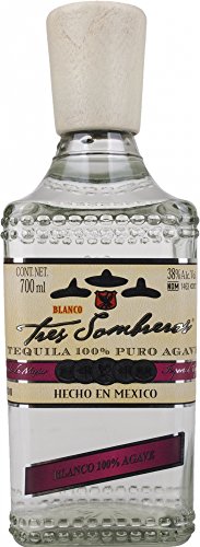 Tres Sombreros Tres Sombreros Tequila Blanco 100% Puro Agave 38% Vol. 0.7L - 700 ml