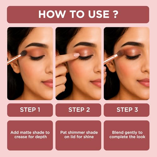 Image of Glam21 Little One 4-in-1 Eyeshadow Palette | Ultra pigmented, Easy to blend | Long Lasting Eye Make Up Kit |Artist Love-01