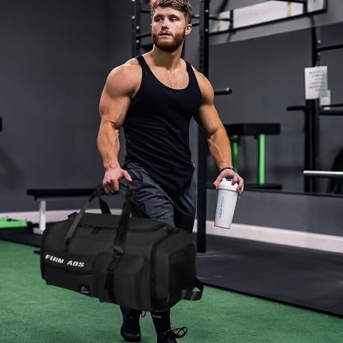 Flintronic 65L 3-in-1 Waterproof Sports Duffle, Gym Bag with Shoes Compartment+Wet Pocket - Image 3