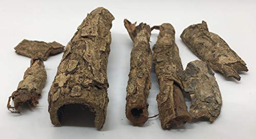 Image of Awesome Aquatic Catappa Indian Almond Bark Rolls & Pieces, 50 g | Natural Catappa Indian almond bark for bettas, shrimp & fish. Releases tannins for blackwater aquariums and habitats.
