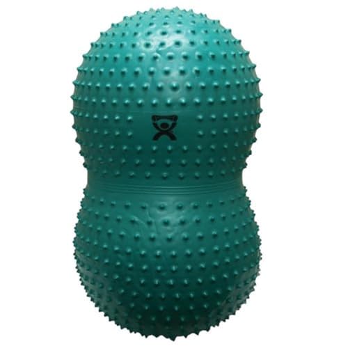 cando 30-1737 Exercise roll with NUBS / motoric ball / peanut-shaped fitness ball - CanDo Peanut Ball SENSI - green 60 cm x 110 cm
